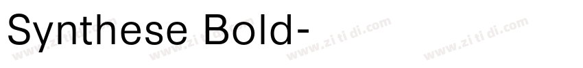 Synthese Bold字体转换